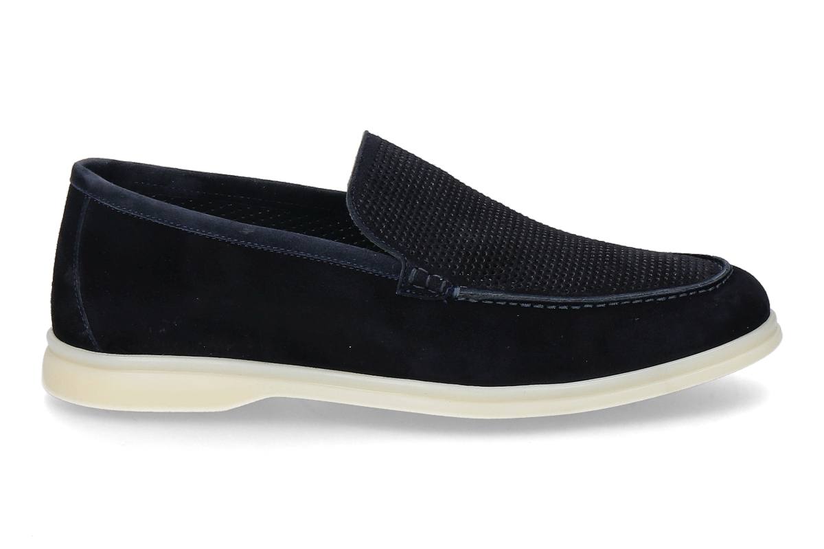 Aldo Bruè Herren- Loafer CAMOSCIO- blu notte/ dunkelblau