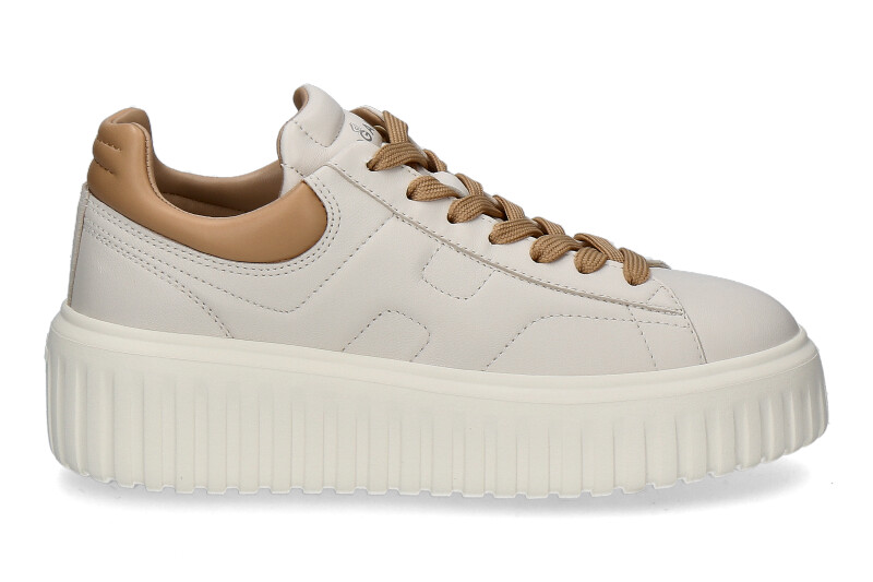 Hogan Damen- Sneaker H-STRIPES ALLACCIATO- beige
