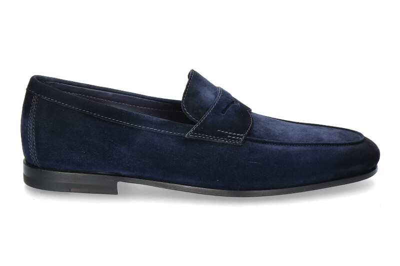Santoni Herren- Loafer CARLOS- blue/ dunkelblau