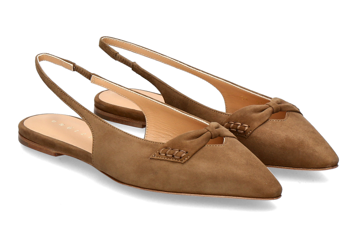 Unützer Slingballerina CAMOSCIO- taupe/ braun
