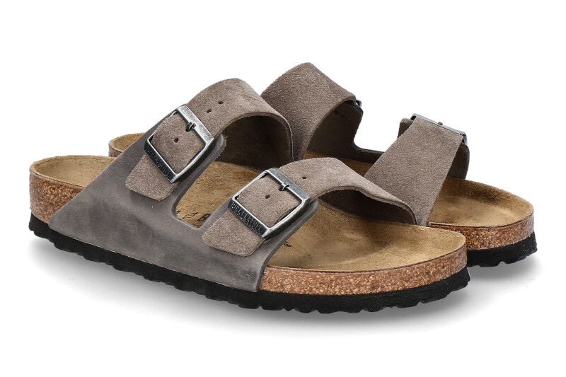 Birkenstock Herren- Pantolette ARIZONA BS MISCHLEDER- concrete gray