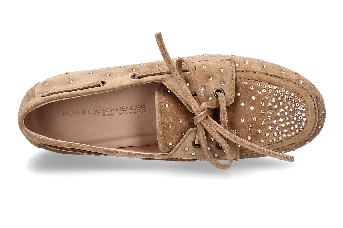 Kennel Schmenger Mokassin DROP STRASS- golden brown_242300168_5