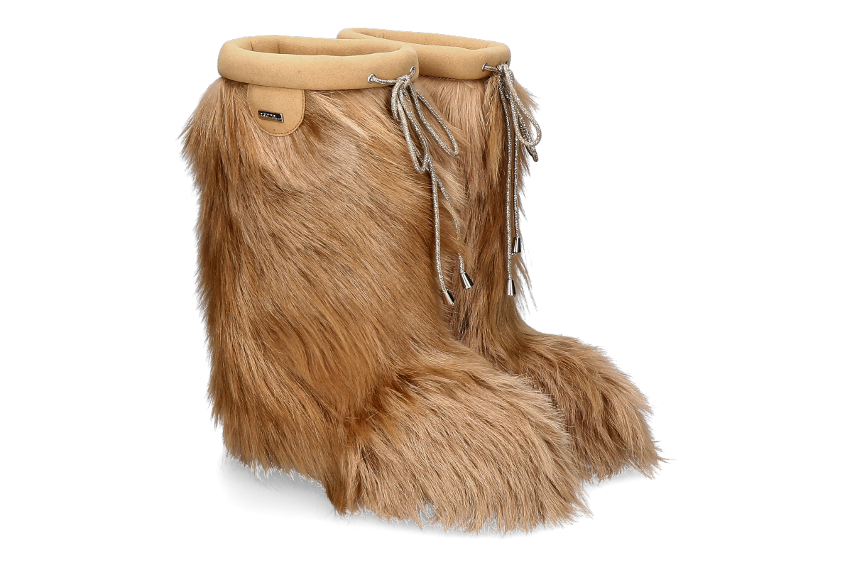 Oscar Sport Damen- Fellstiefel 04 CAPRA- beige