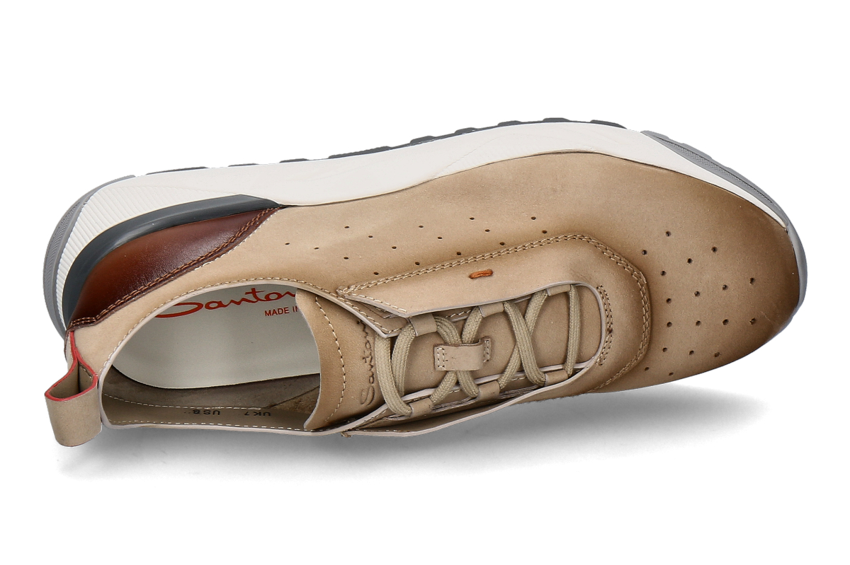 Santoni Herren- Sneaker NEW LEAS- beige_132400036_4