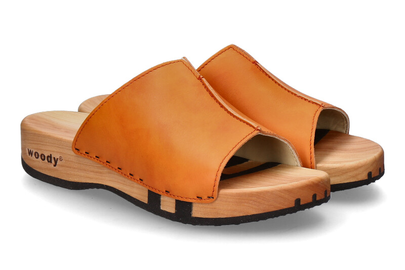 Woody Holzpantolette ANJA NAPPA ORANGE
