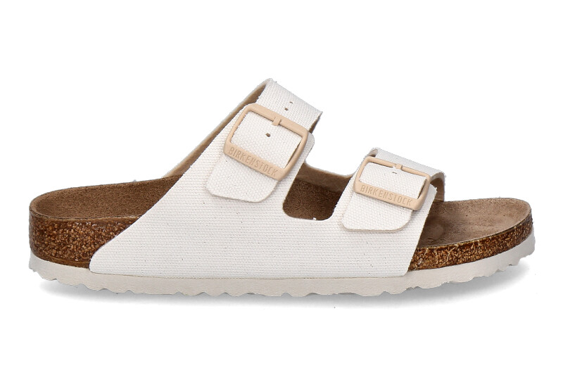 Birkenstock Pantolette ARIZONA RIVET LOGO SCHMAL- eggshell