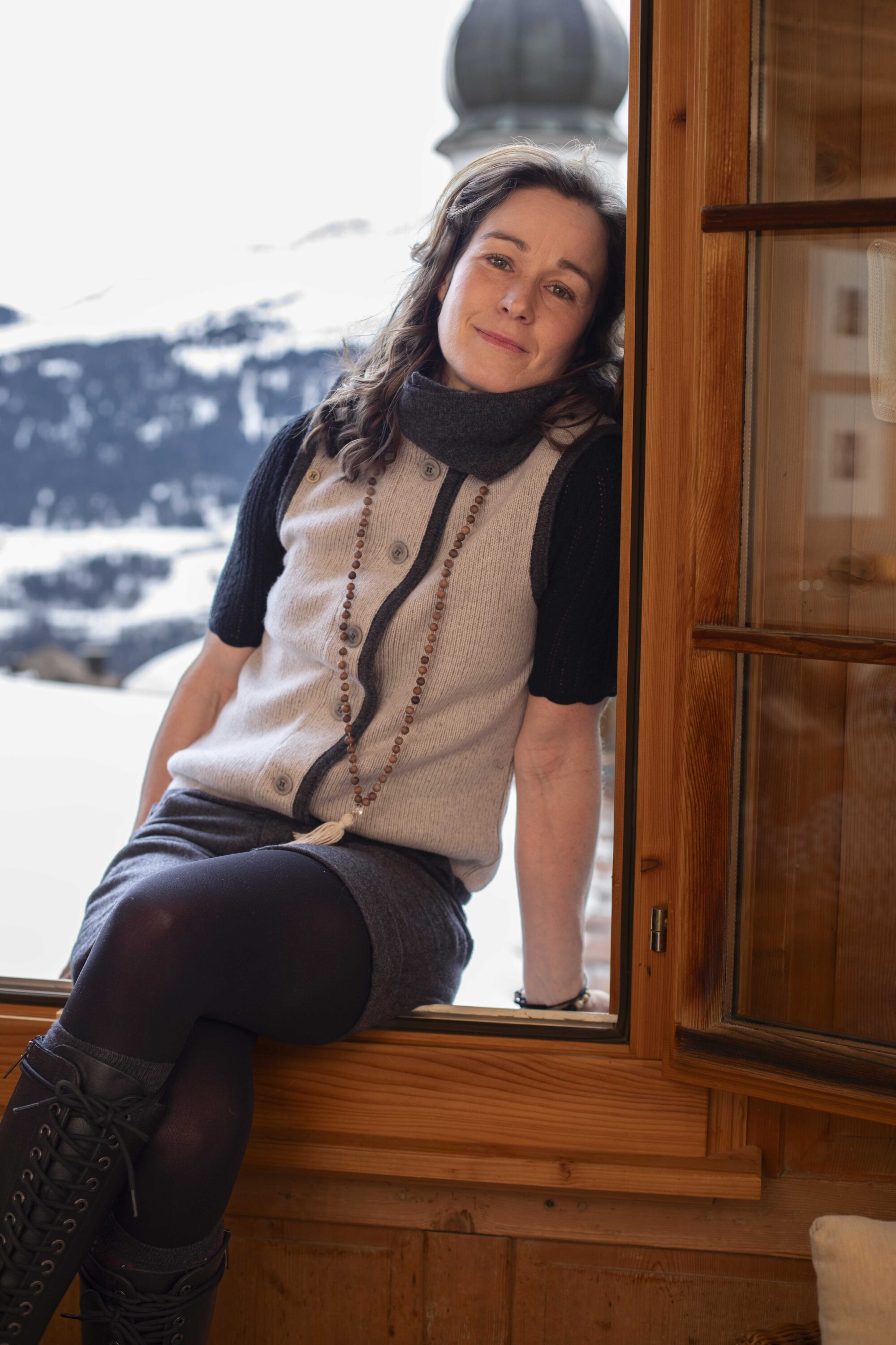 Liebling Damen- Weste RONJA VASUKI- marmor/trüffel/anthrazit