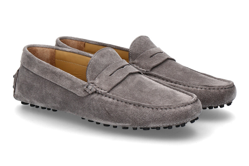 ScarpaRossa Herren- Mokassin DRIVER VELOUR- grigio/grau
