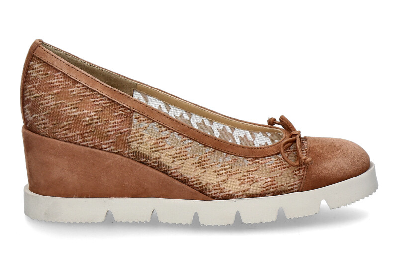 Brunate Keilpumps NABRU CAMOSCIO COTTO POUL- cotto/ mittelbraun