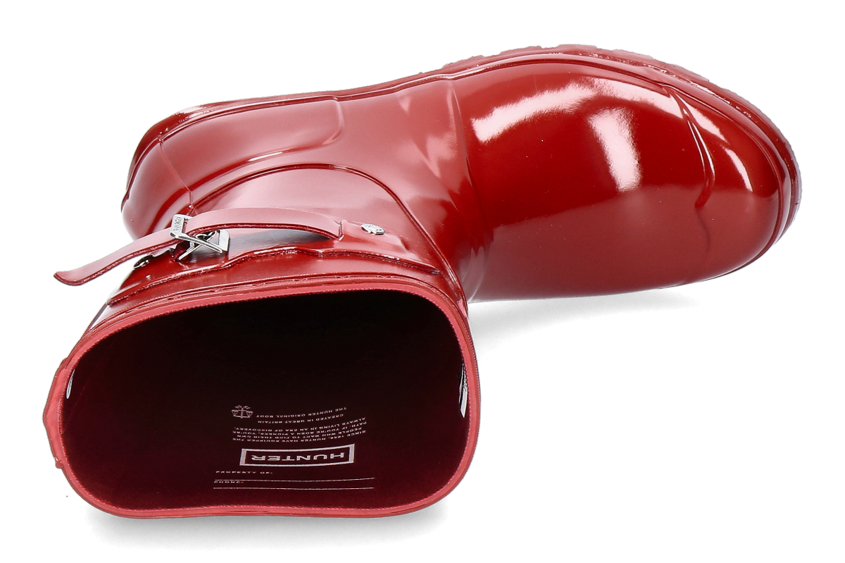 Hunter Damen- Regenstiefel ORIGINAL SHORT GLOSS BOOT- military red_892900046_5