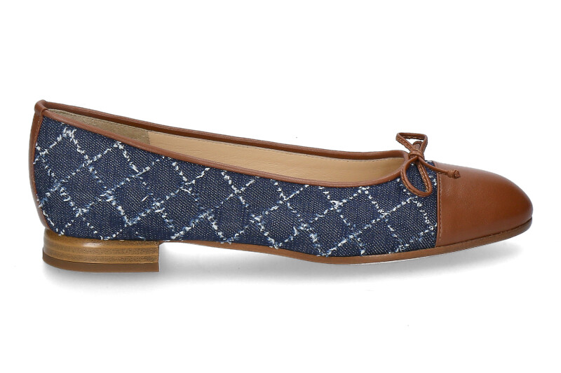 Brunate Ballerina FLEX NAPPA- braun/ denim