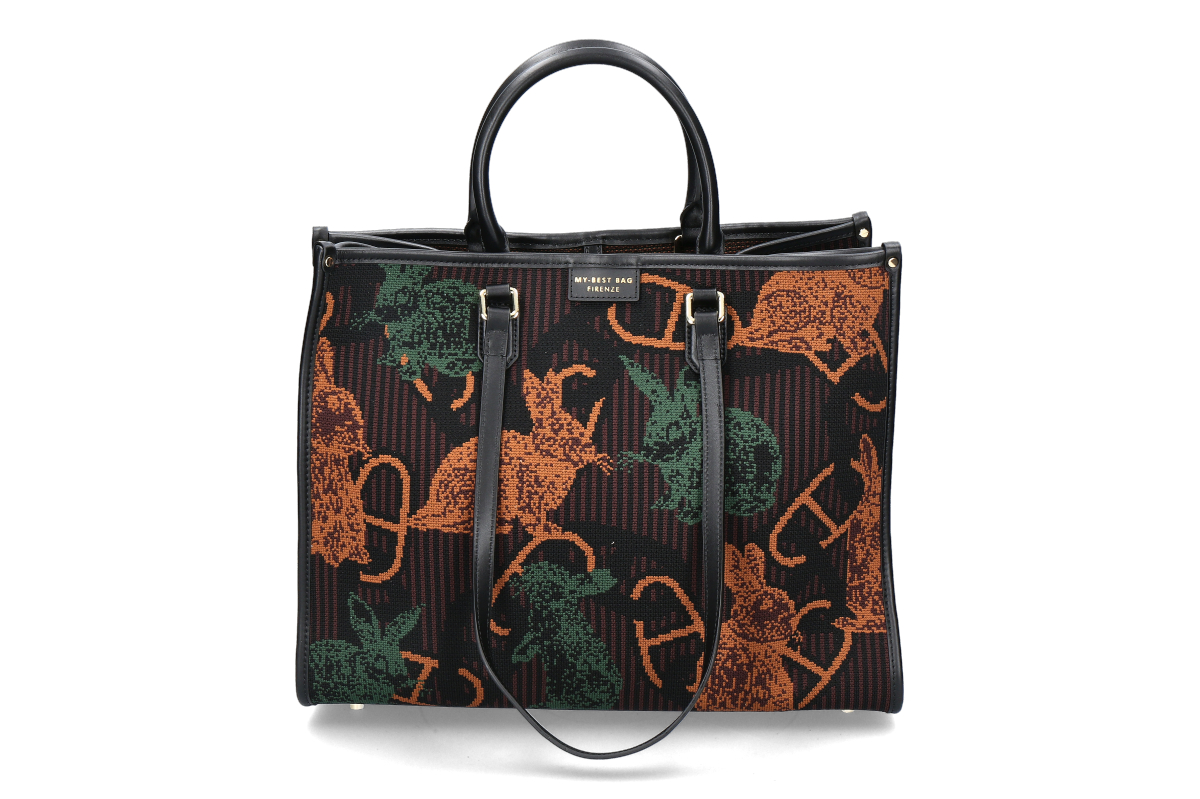 My-Best Bag Firenze Tasche ATENA WONDERLAND- braun/ rabbit