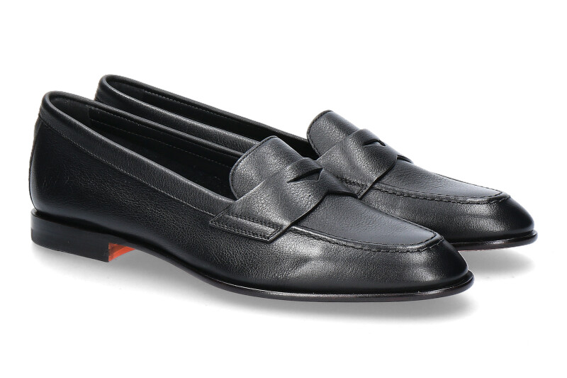 Santoni Damen-Loafer PENNY- schwarz/ black