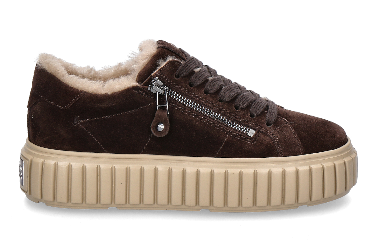Kennel & Schmenger Sneaker gefüttert ZAP SUEDE- dunkelbraun/ camel