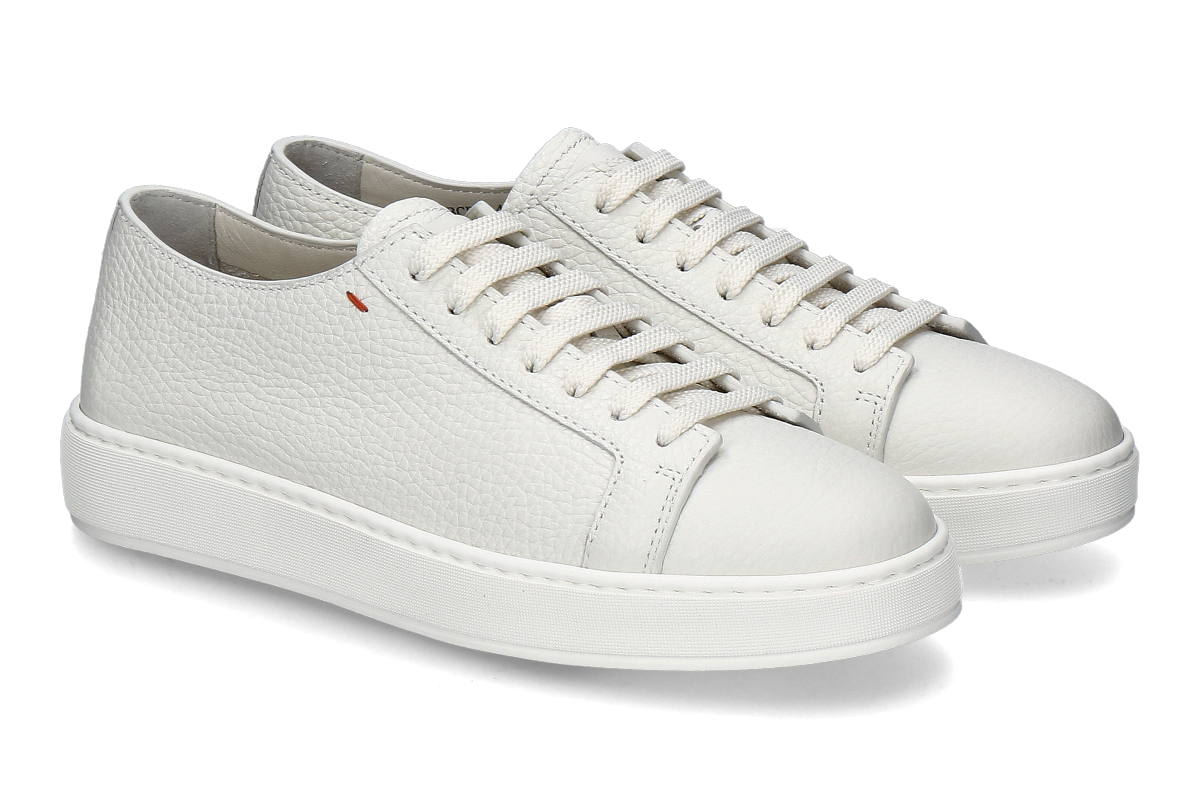 Santoni Herren- Sneaker BIKING- weiß/ white