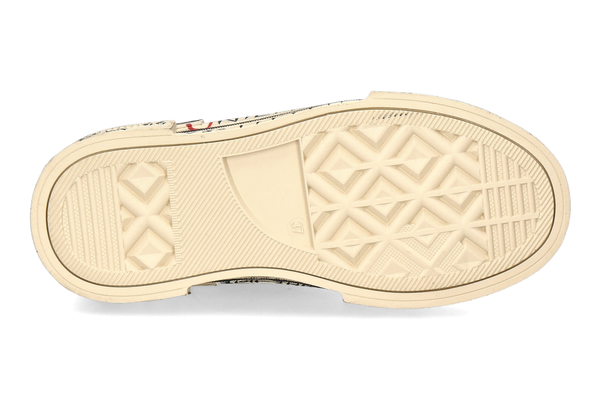 Nan-Ku Couture High Top Sneaker gefüttert SKATER SMILEY - camel_236300031_4