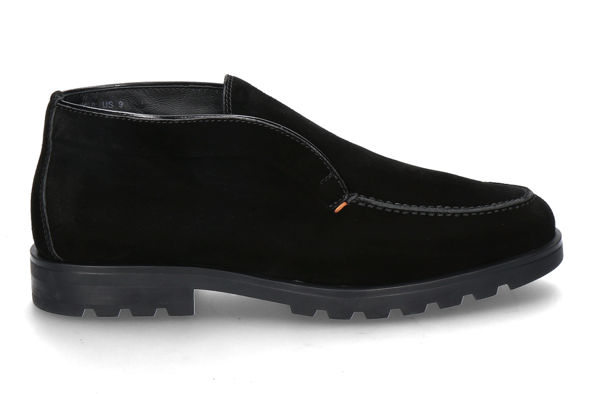 Santoni Herren Desert- Boots gefüttert ROCK CAMOSCIO- black/ schwarz