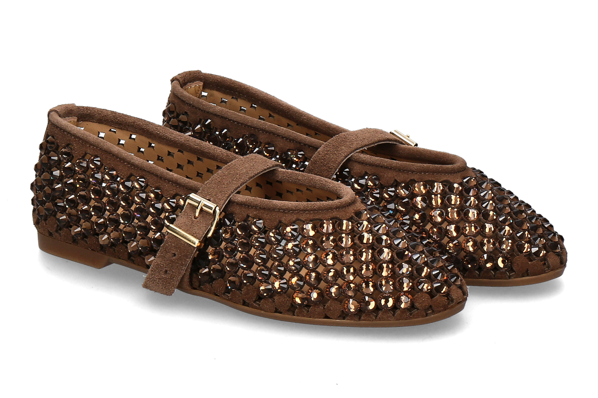 mimmù Ballerina CLEO CAMOSCIO- sesamo/ braun