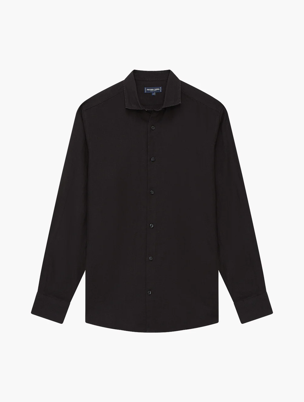 Frescobol Carioca Herren- Hemd ANTONIO LINEN- black/schwarz