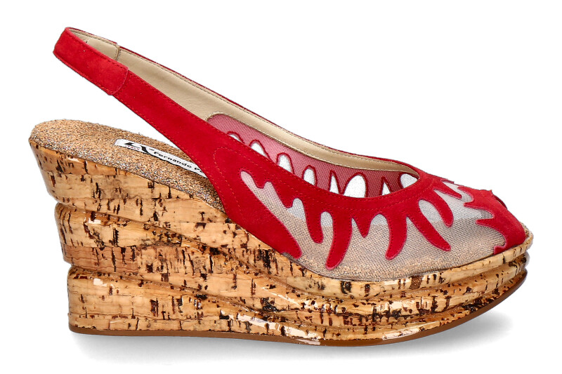 Fernando Pensato Sandale FIAMMA RETE CAM ROSSO (37½)