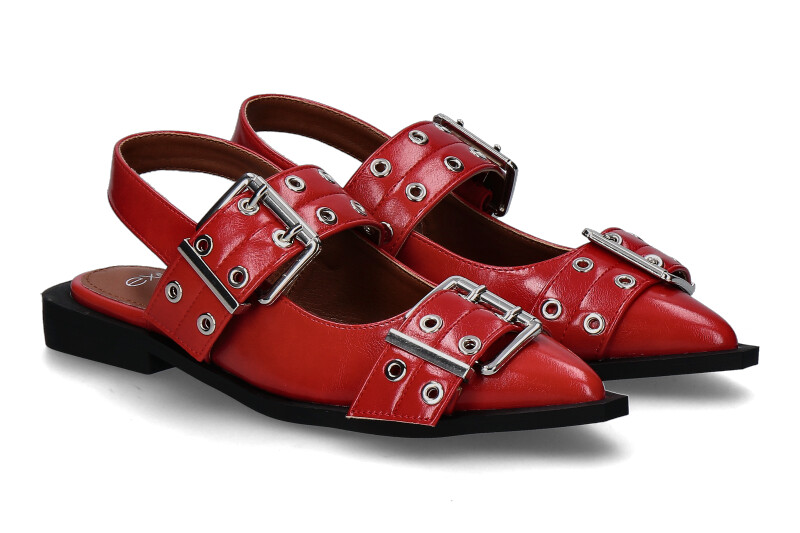 Exé Slingballerina PATENT- red/rot