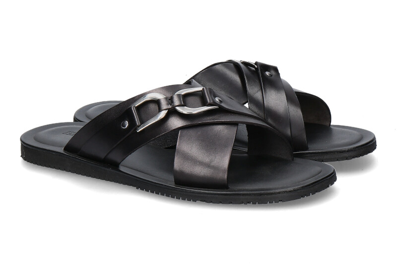 Emozioni Pantolette LEATHER BLACK (46)