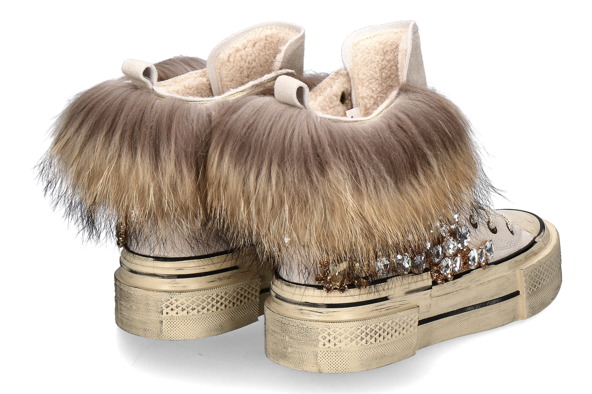 Nan-Ku Couture High-Top Sneaker gefüttert EFD04C - beige_236400065_2