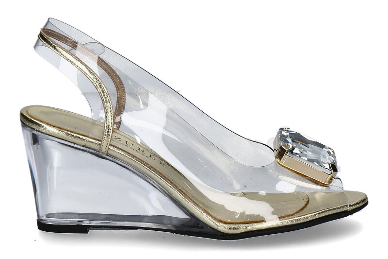 Azuree Cannes Keilsandale MADRO METIS PLATINE BIJOU CRISTAL