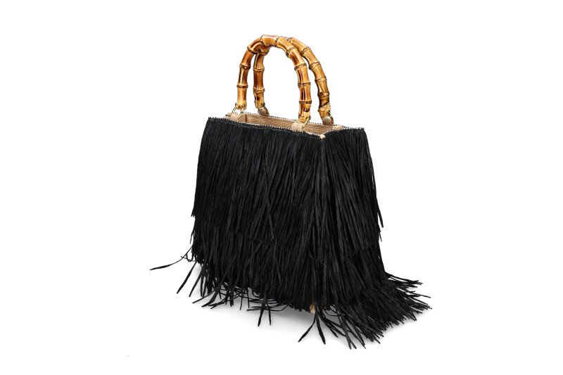 La Milanesa Henkeltasche TAN MEDIUM- nero/schwarz