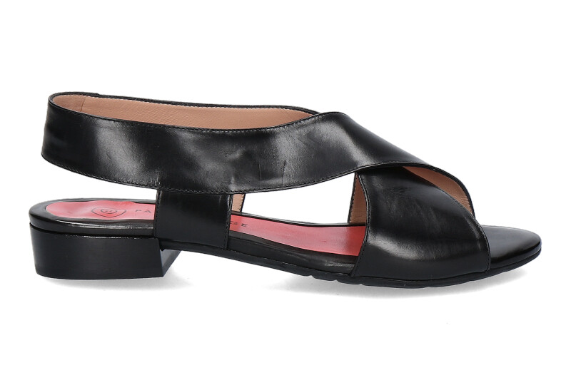 Pas de rouge Sandale FLEUR PARMA NERO (36)