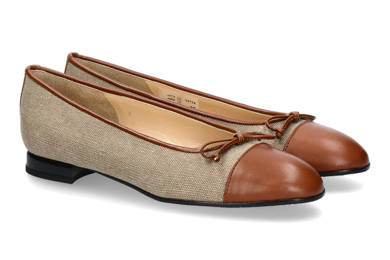 Brunate Ballerina FLEX NAPPA- brandy/ canvas