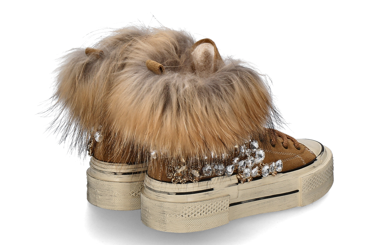 Nan-Ku Couture High-Top Sneaker gefüttert EFD04C - caramel_232300086_2