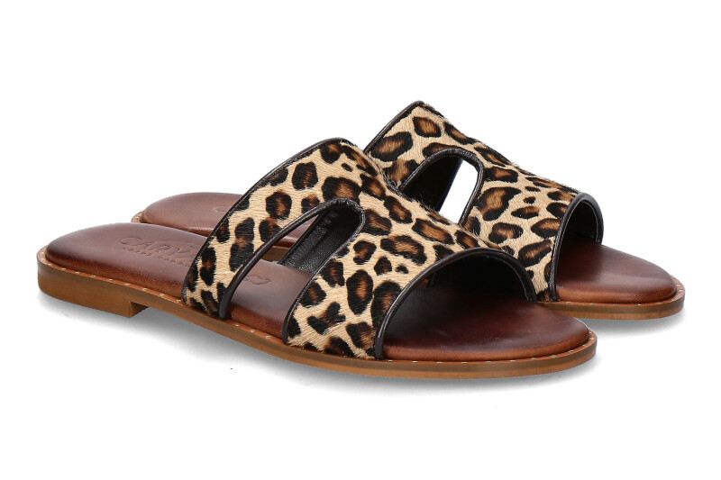 Caryatis Pantolette 62011 BROWN LEOPARD