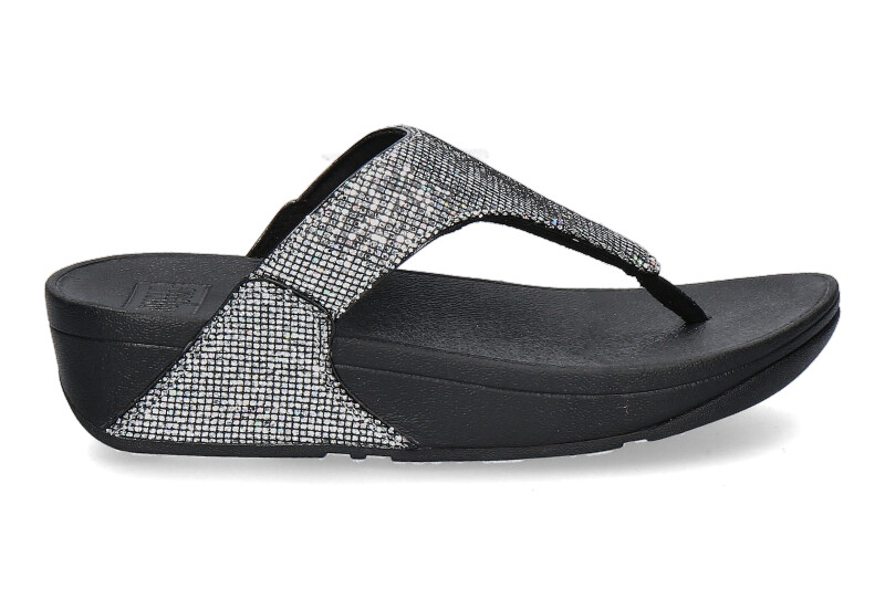 Fitflop Pantolette LULU GLITTERBALL TOE-POST- silver