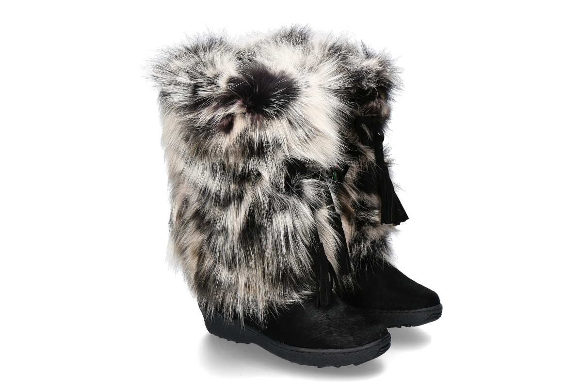 Oscar Sport Fellstiefel VOLPE BITONO- schwarz/ weiss