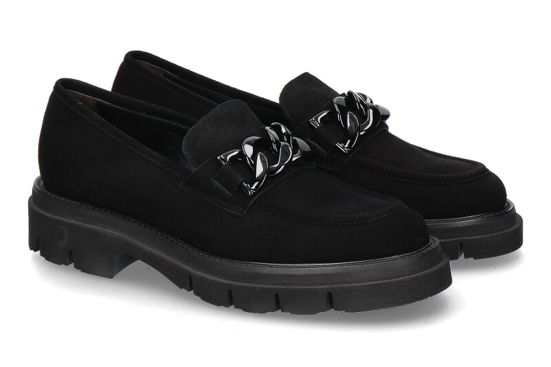 Luca Grossi Slipper CAMOSCIO NERO 