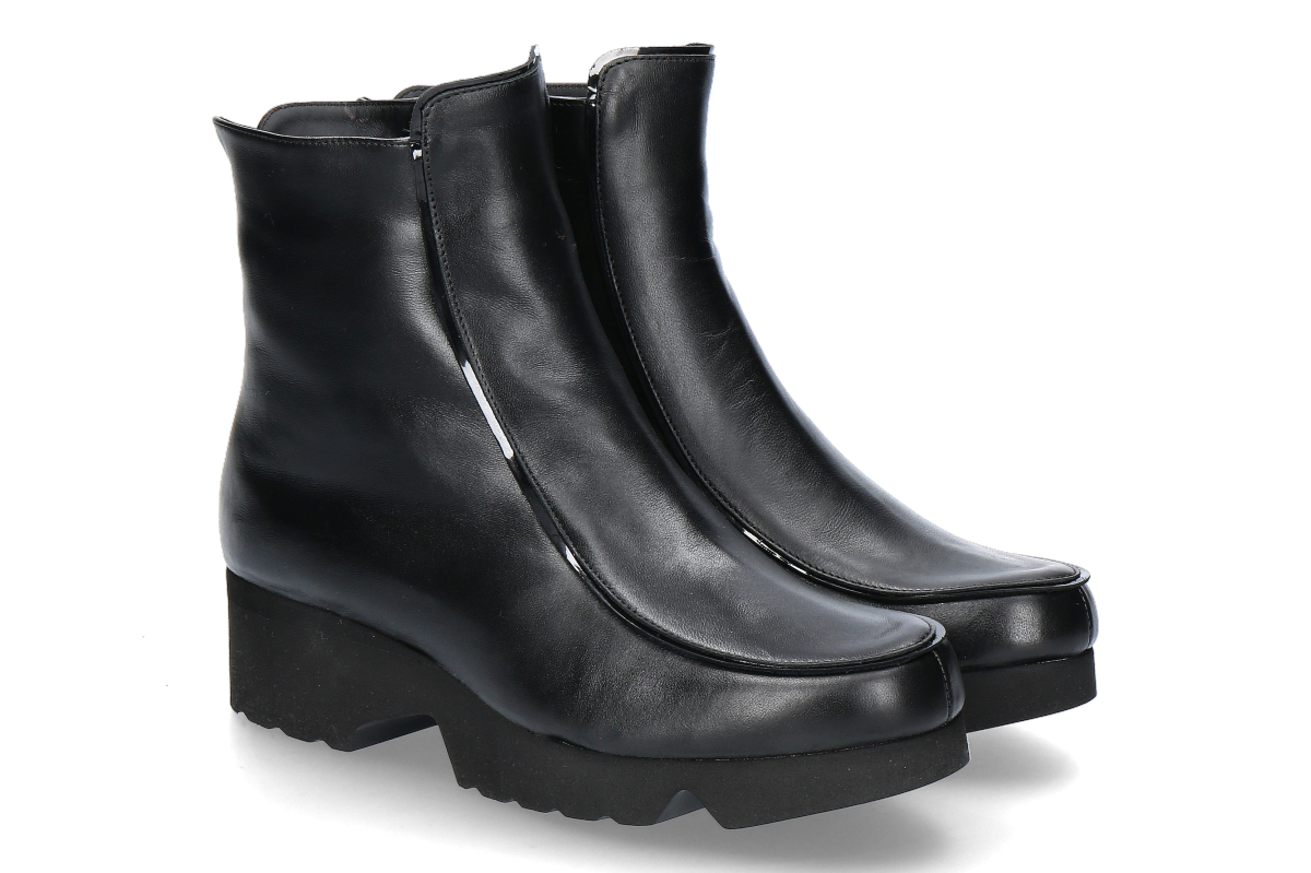 Thierry Rabotin Plateaustiefelette gefüttert DESI NAPPA SHINE- black/ schwarz