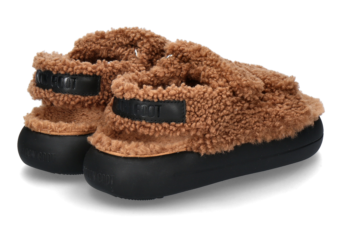 Moon Boot Sandale gefüttert SHEARLING SANDAL- cognac_288300035_2