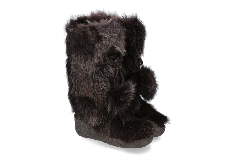 Diavolezza Fellstiefel FOX ZEPPA- moro/ dunkelbraun