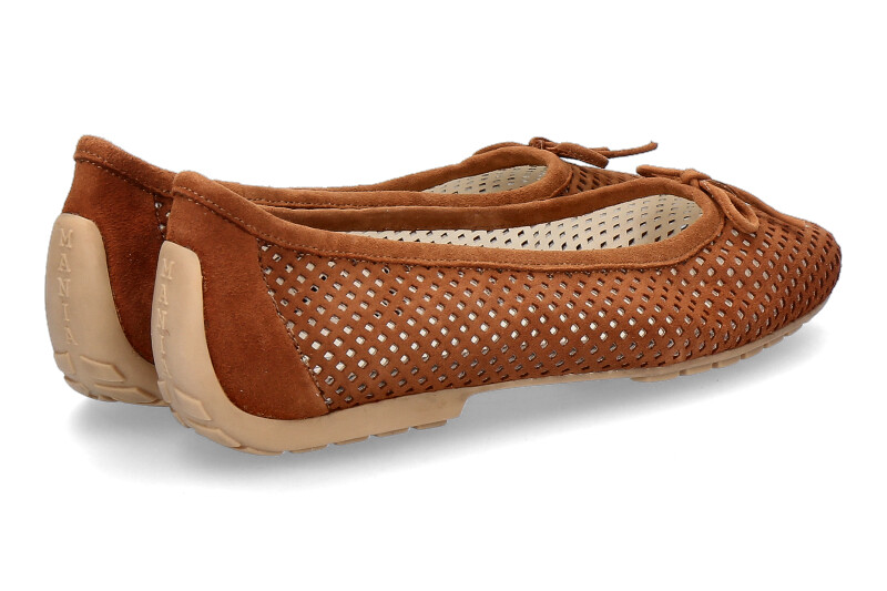Mania Ballerina PERFORATO CAMOSCIO COGNAC (42)