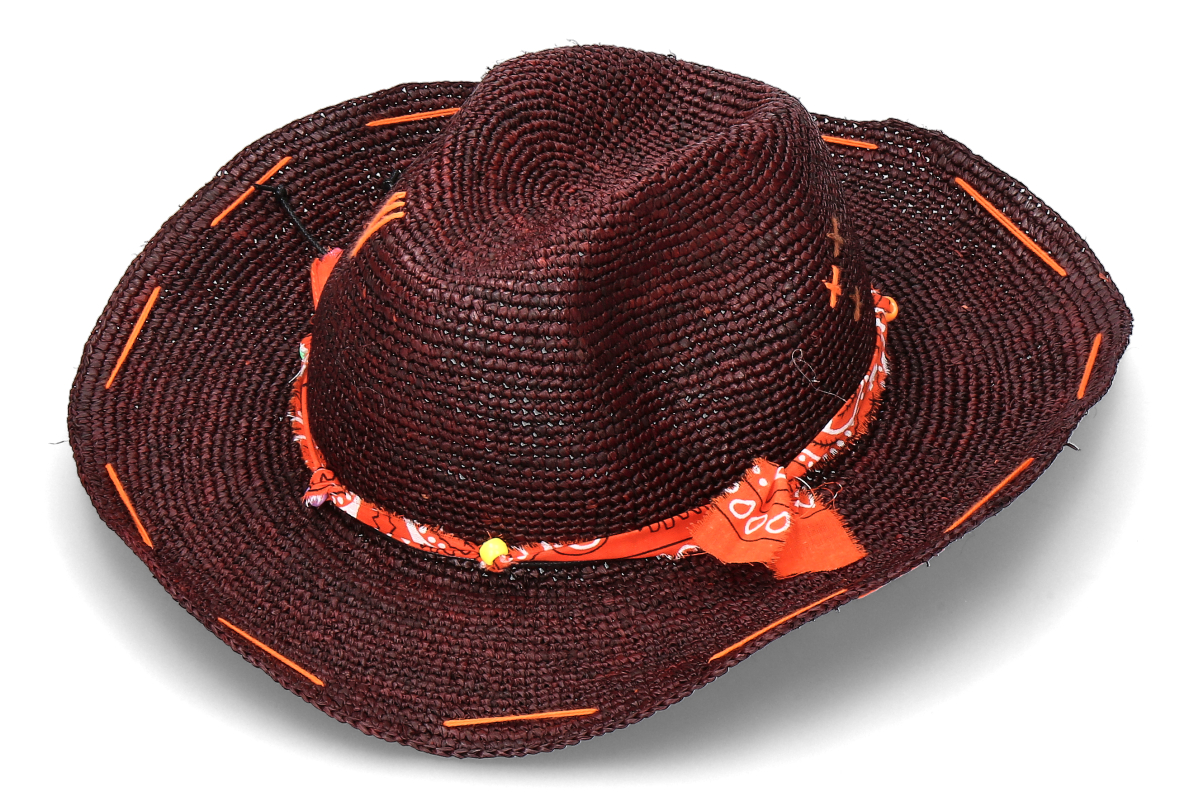 The Hat Gang Strohhut MADAGASCAR- braun/ orange
