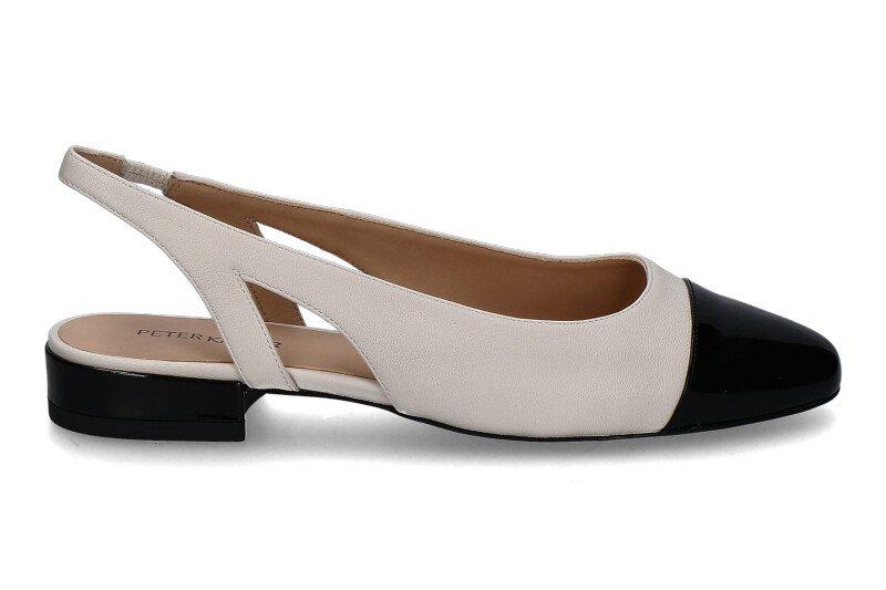 Peter Kaiser Slingpumps offwhite/black