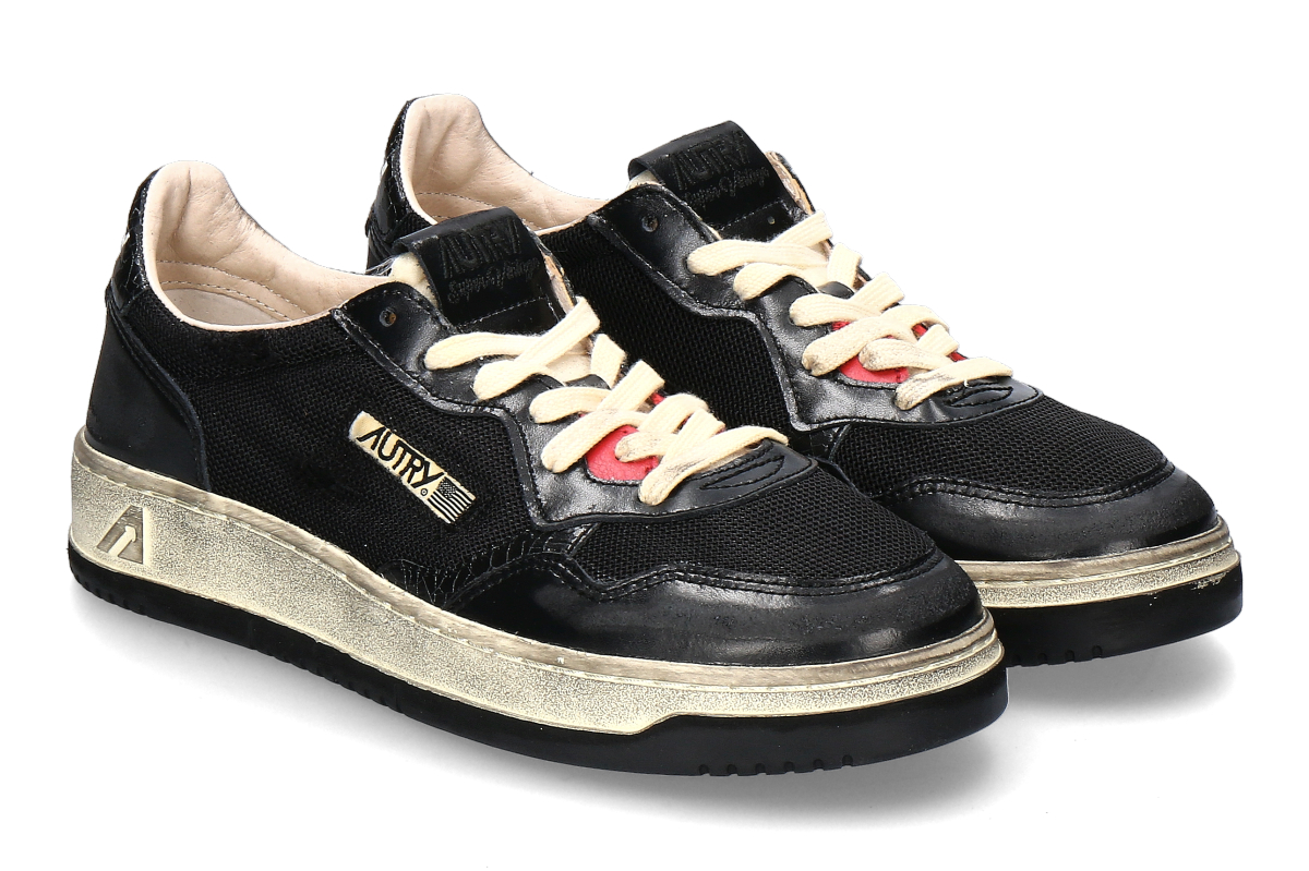 Autry Herren- Sneaker SUPER VINTAGE LEATHER- schwarz/ black