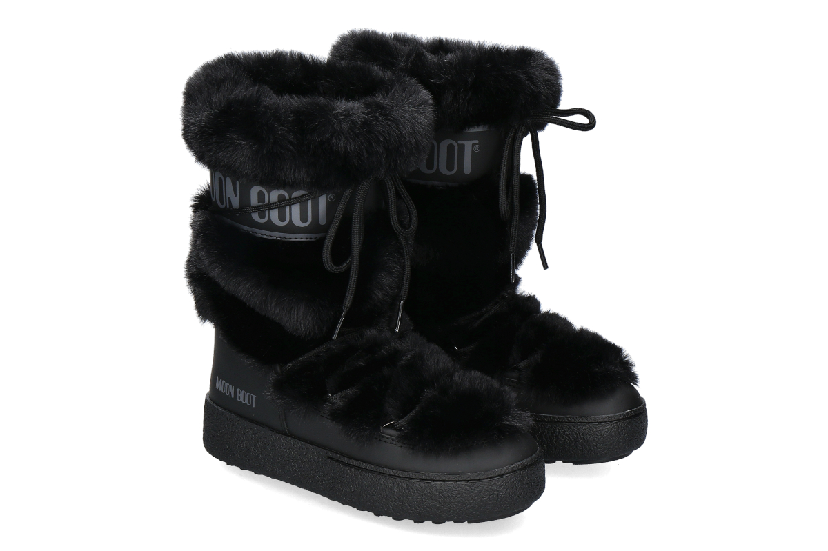 Moon Boot Damen Stiefel LTRACK HIGH FAUX FUR- black/ schwarz
