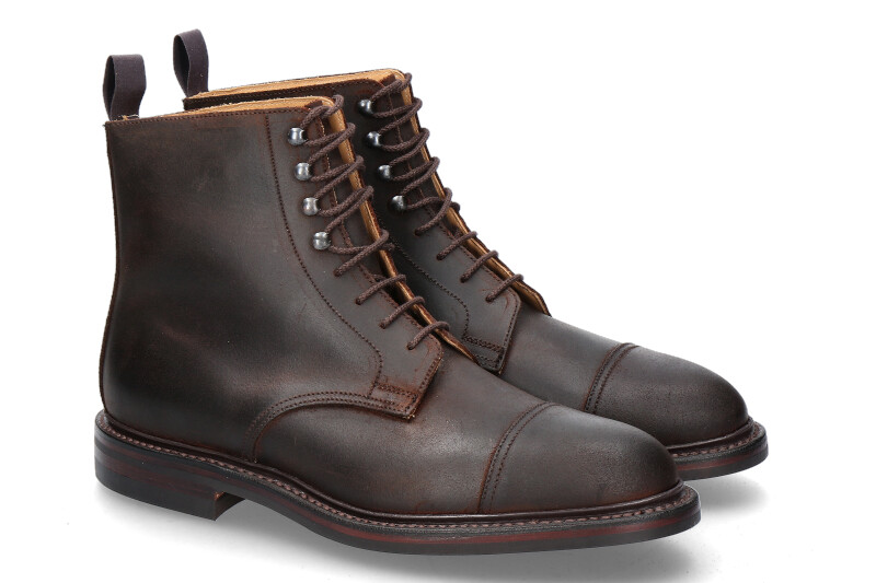 Crockett & Jones Derby- Stiefel CONISTON ROUGH- OUT SUEDE- dunkelbraun