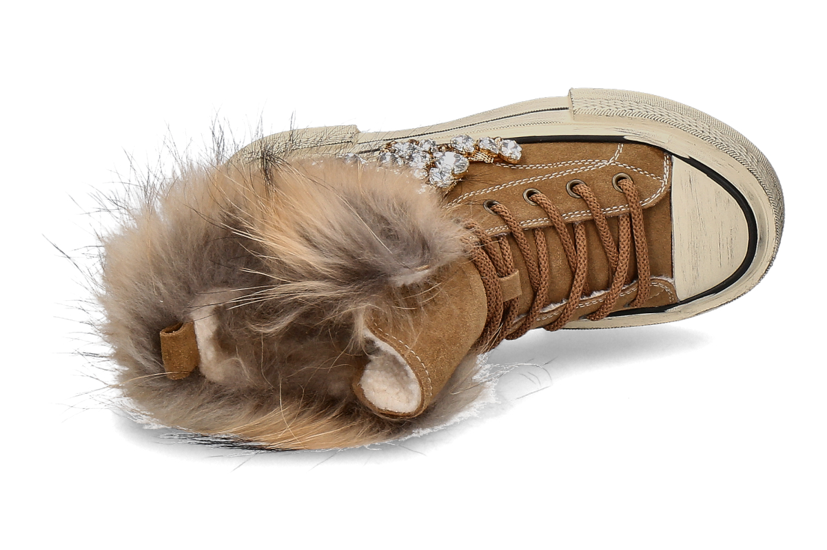 Nan-Ku Couture High-Top Sneaker gefüttert EFD04C - caramel_232300086_5