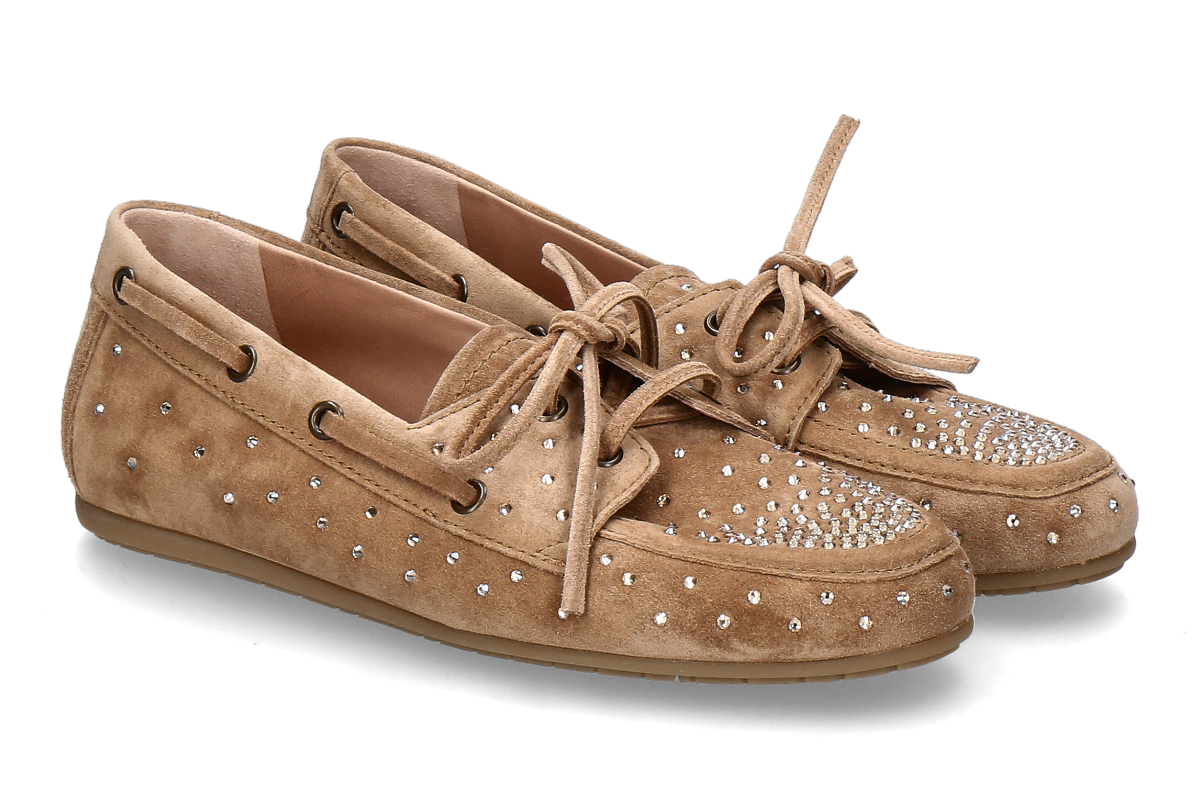 Kennel & Schmenger Mokassin DROP STRASS- golden brown/ beige