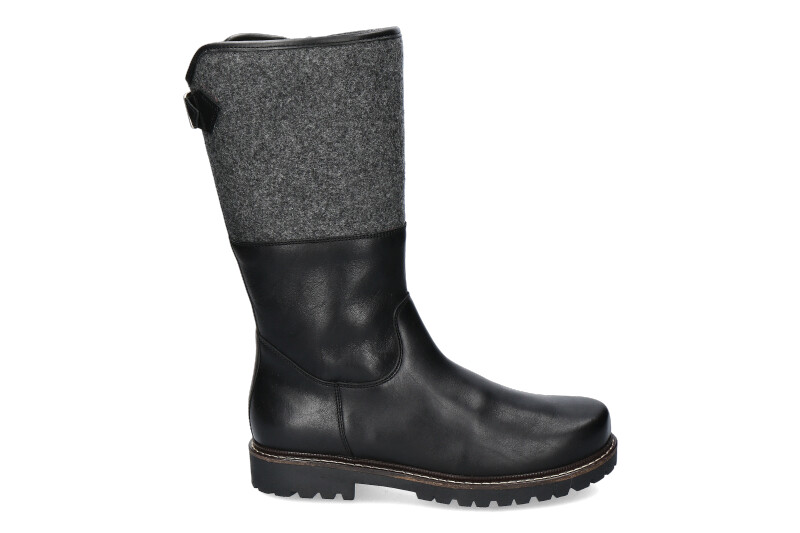 Dirndl + Bua Stiefel gefüttert PANIOLO LODEN SCHWARZ DUNKELGRAU (42½)
