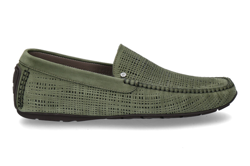 Aldo Bruè Mokassin VITELLO NABUK- oliva/ grün