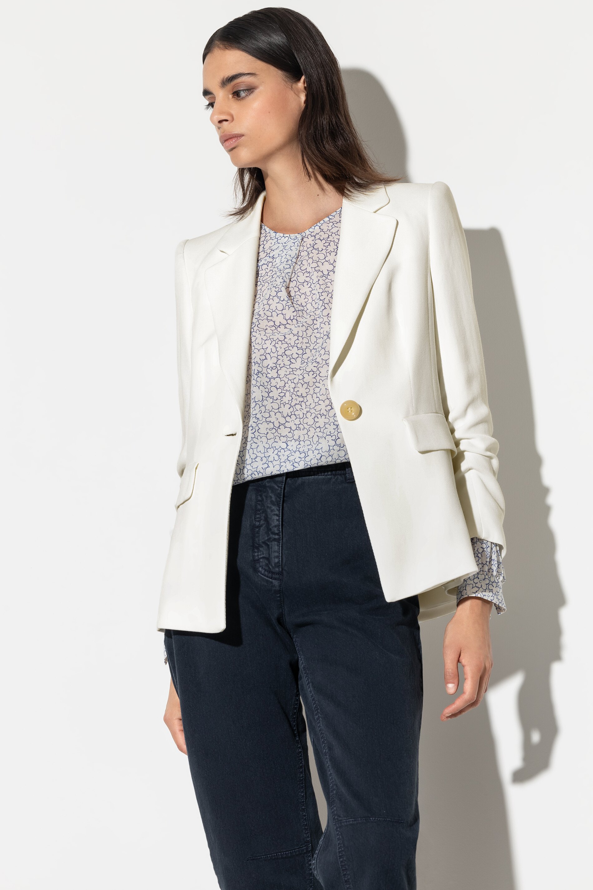 Luisa Cerano Blazer GABARDINE - milk/weiß